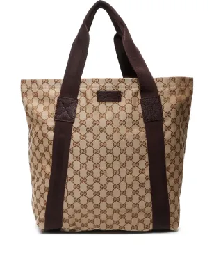 Gucci ビンテージ 2000年-2015年 GGキャンバス トートバッグ ブラウン - サムネイル1