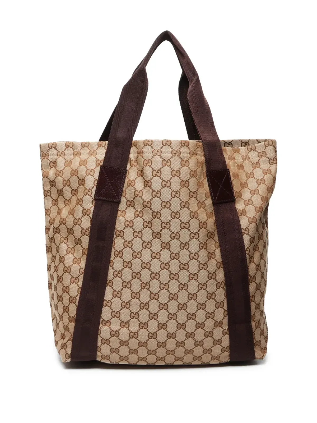 Gucci ビンテージ 2000年-2015年 GGキャンバス トートバッグ ブラウン - 画像2
