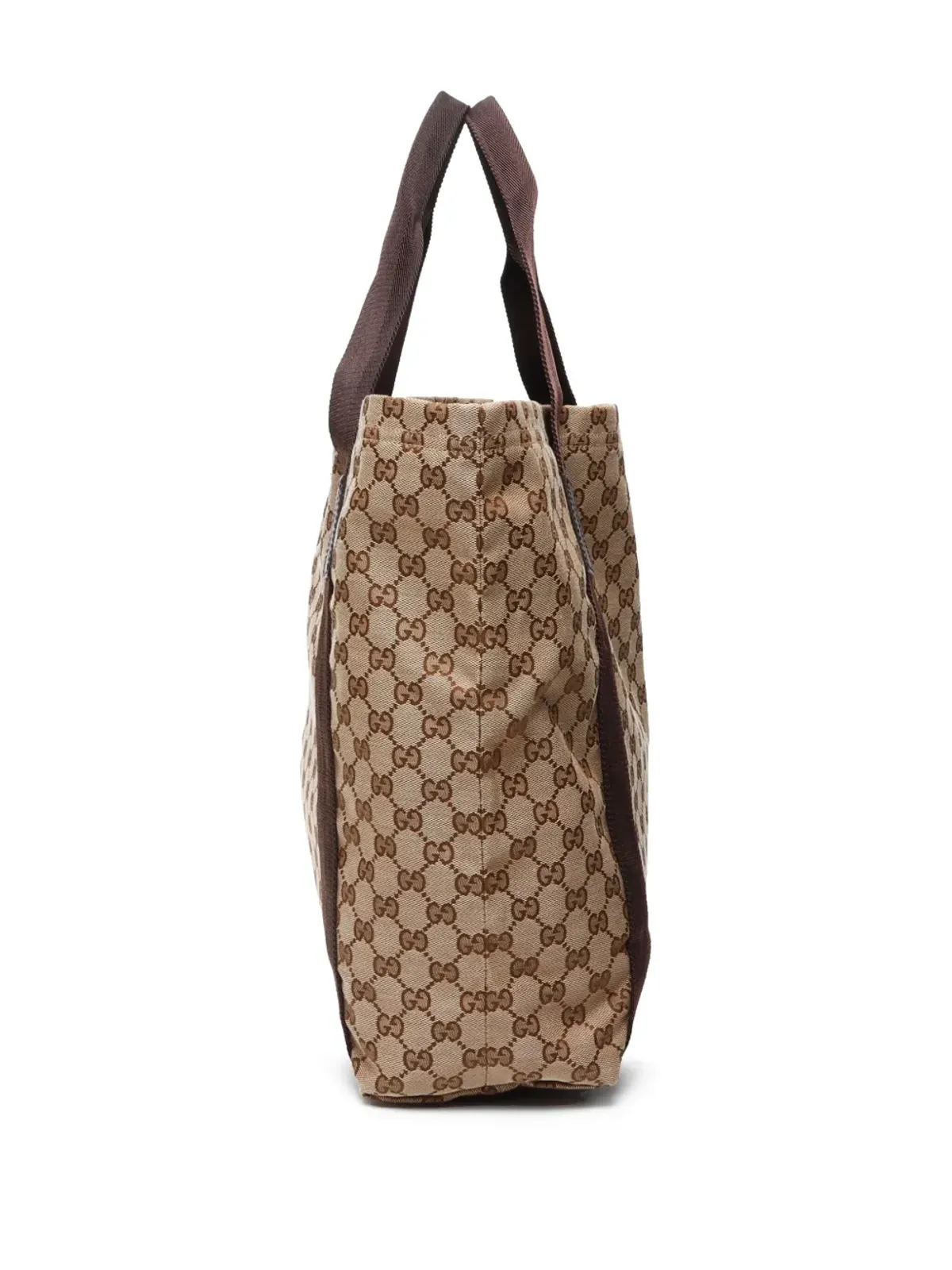 Gucci ビンテージ 2000年-2015年 GGキャンバス トートバッグ ブラウン - 画像4