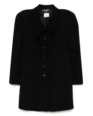 CHANEL Pre-Owned ジャケット 1996年 シングルブレスト ブラック - サムネイル1