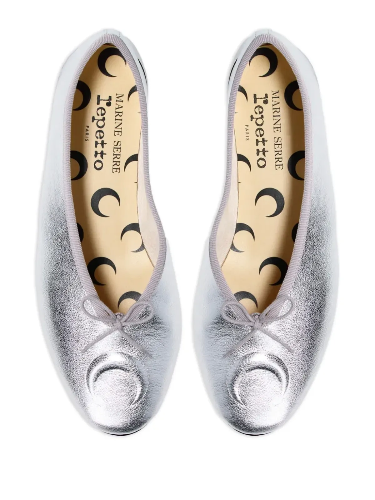 Repetto x Marine Serre Lilouh メタリック バレエフラット - 画像3