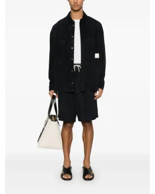 Emporio Armani スエードシャツジャケット - ブルー - サムネイル2