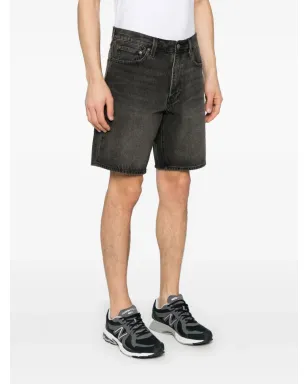 Levi's 468 ルーズ デニム ショーツ ブラック - サムネイル3