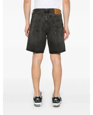 Levi's 468 ルーズ デニム ショーツ ブラック - サムネイル4