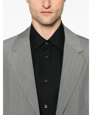 Emporio Armani ロゴジャカード シャツ - ブラック - サムネイル5