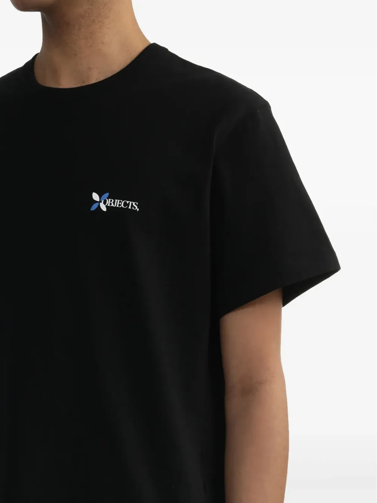 KHOKI テキストプリント Tシャツ ブラック - 画像5
