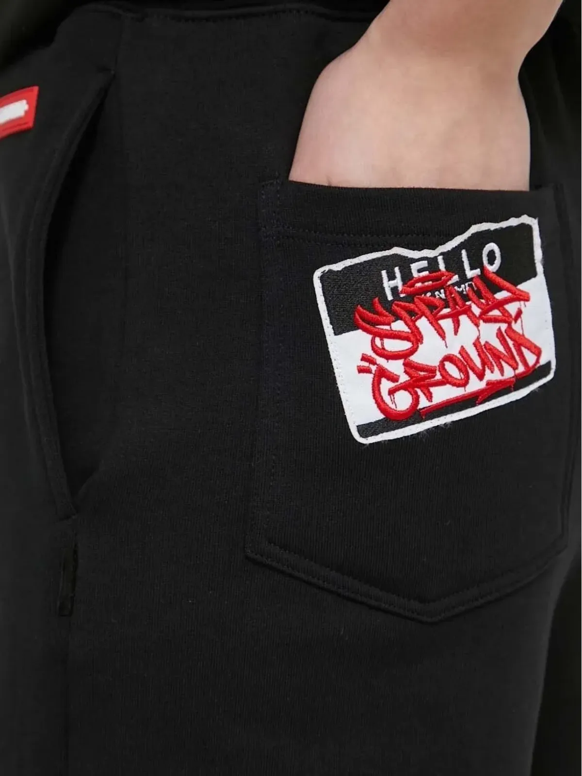 Sprayground シャークパッチ ドローストリングショーツ - 画像5