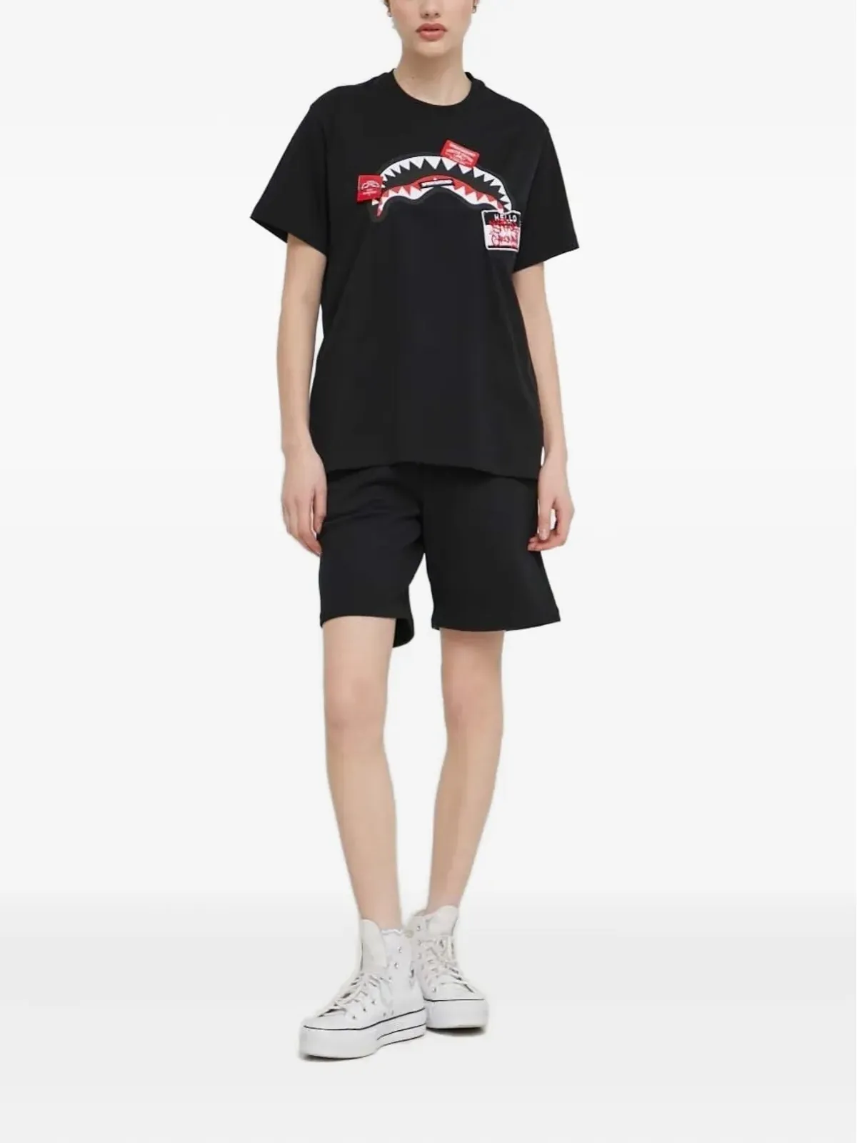 Sprayground シャークパッチ ドローストリングショーツ - 画像2