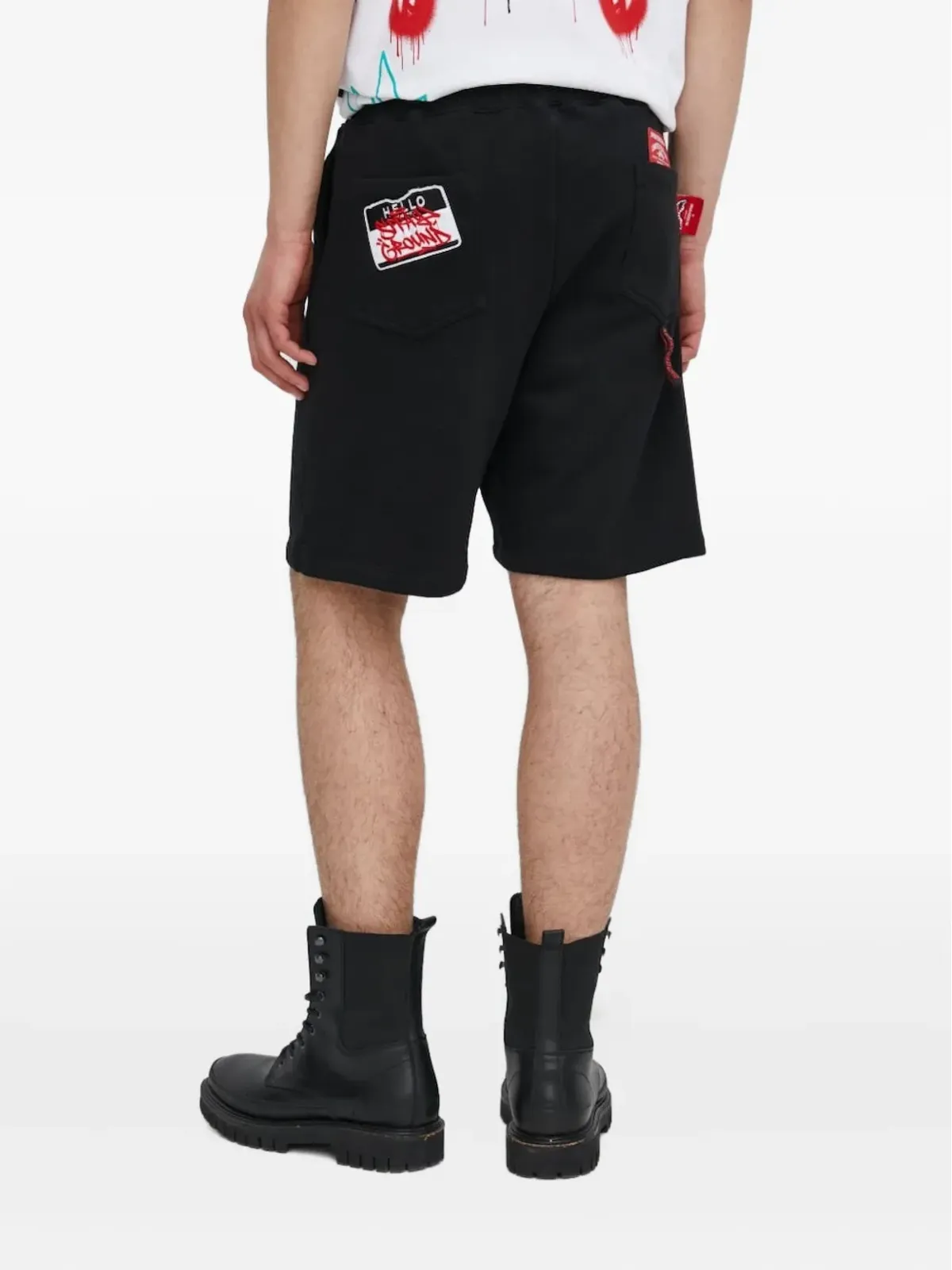 Sprayground シャークパッチ ドローストリングショーツ - 画像4