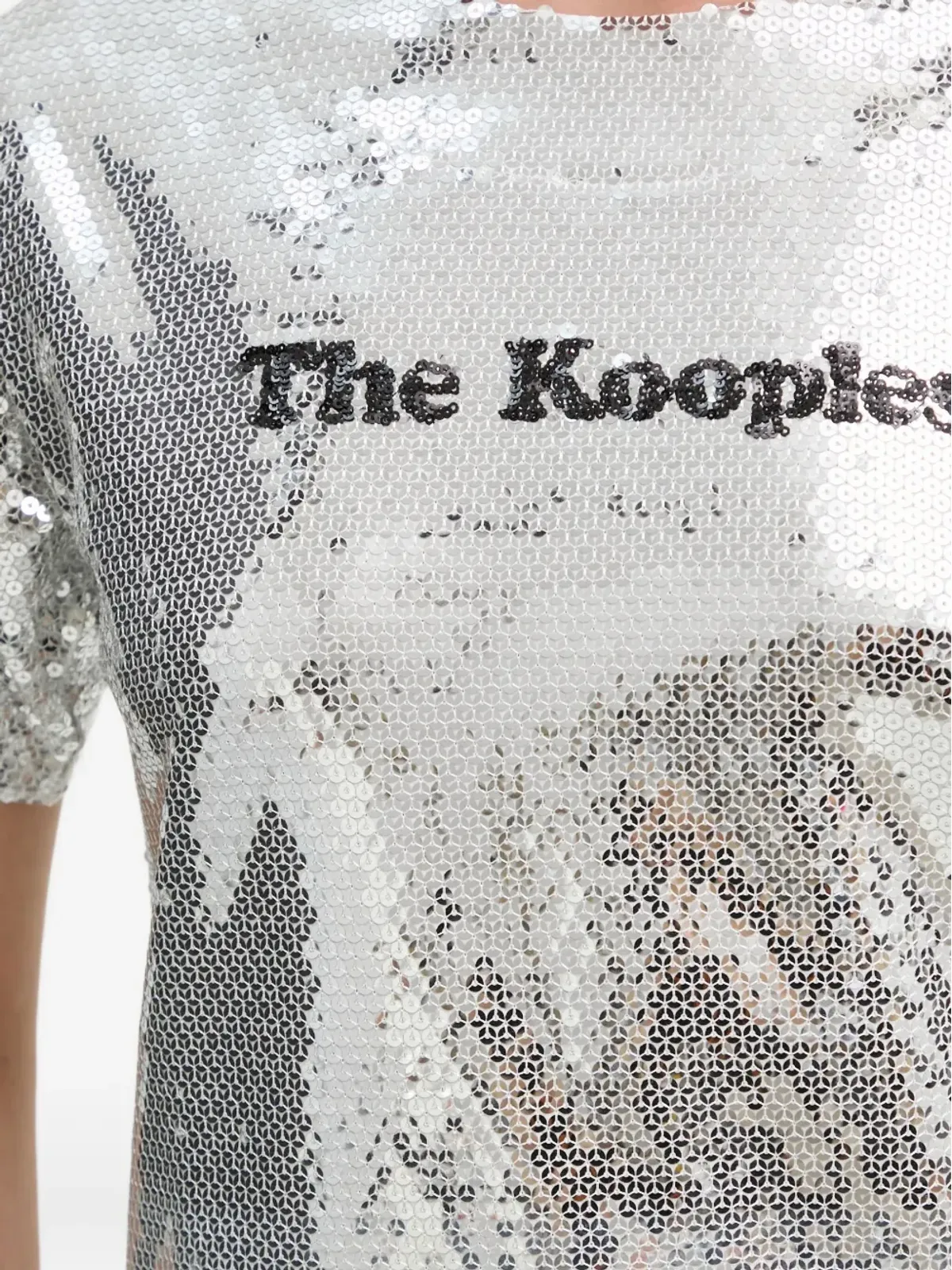 The Kooples スパンコール装飾の半袖Tシャツ - シルバー - 画像5