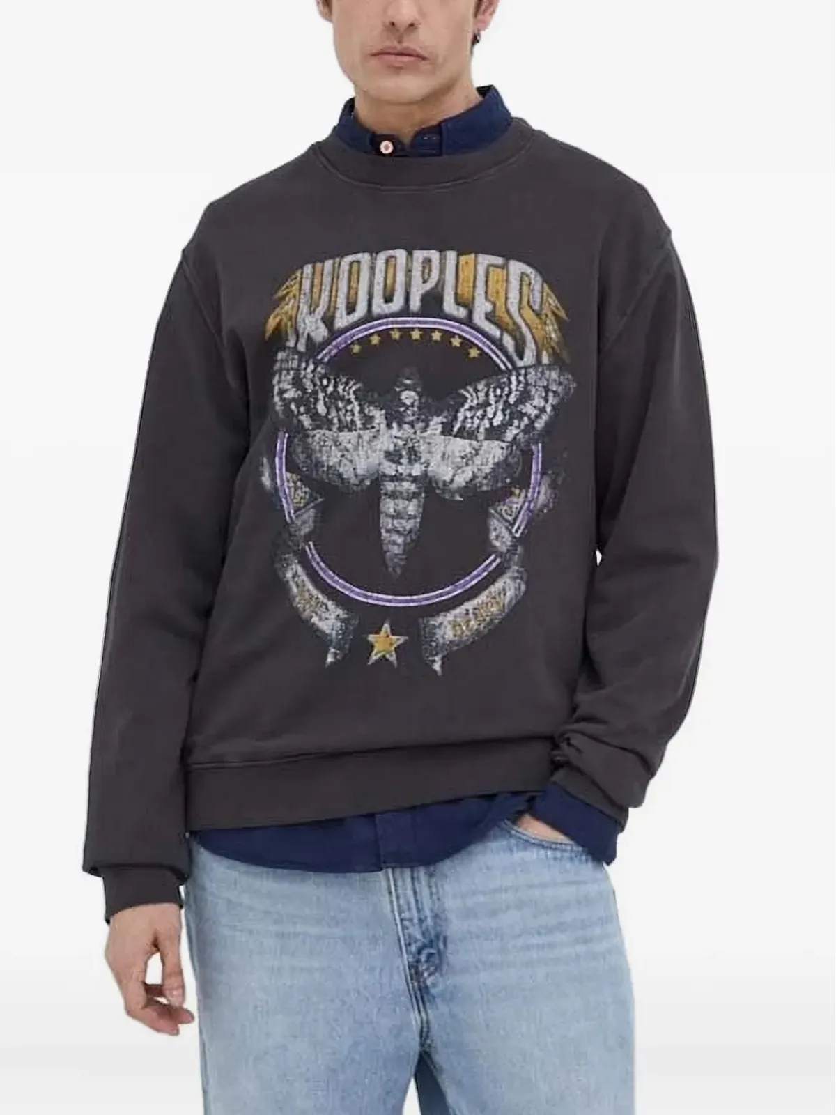The Kooples 蛾プリント スウェットシャツ - 画像1