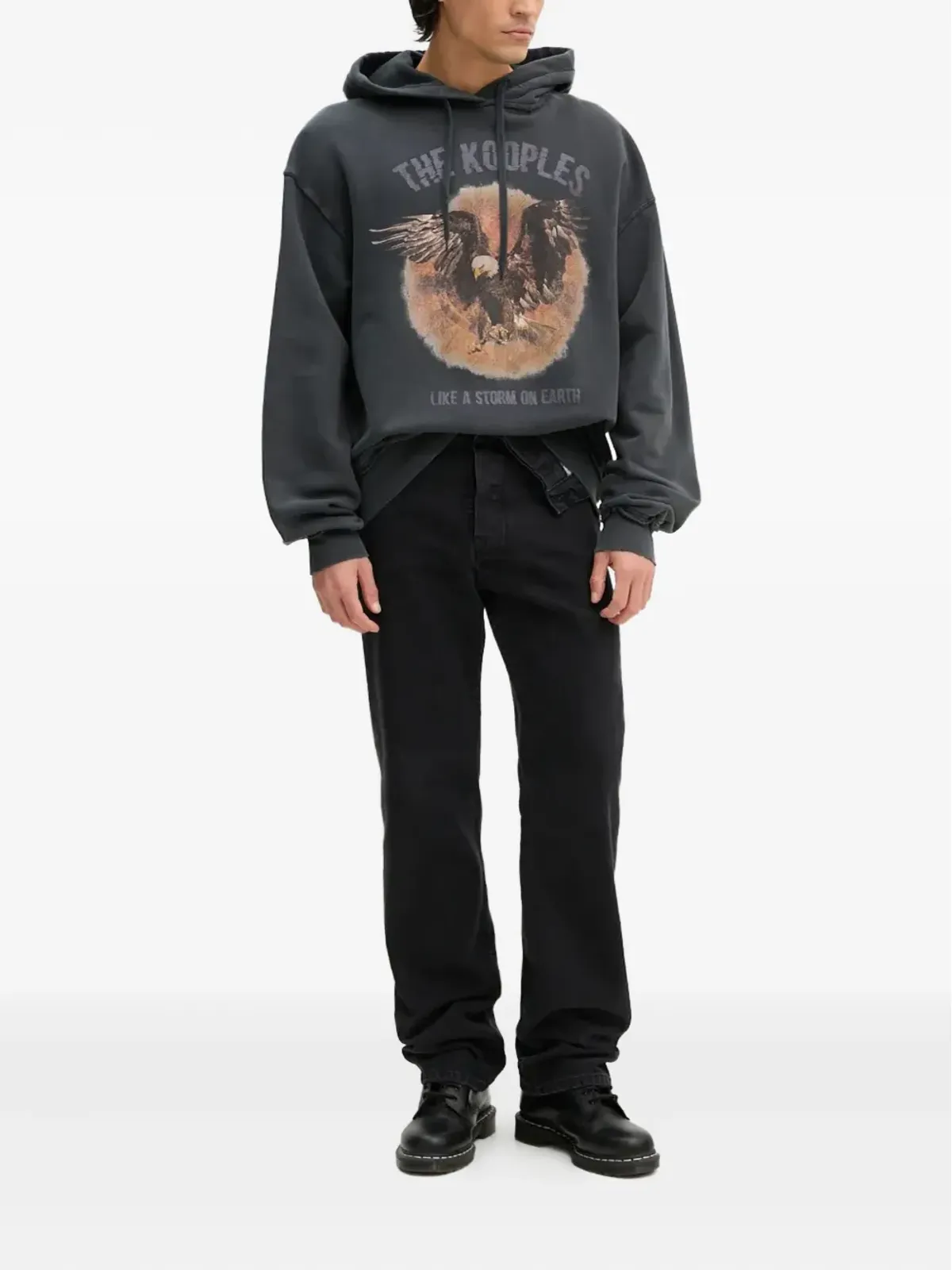 The Kooples イーグルグラフィック フーディ グレー - 画像2