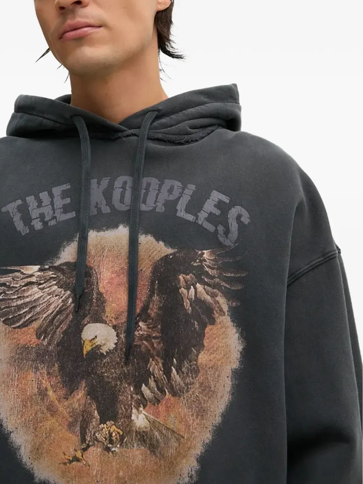 The Kooples イーグルグラフィック フーディ グレー - 画像4