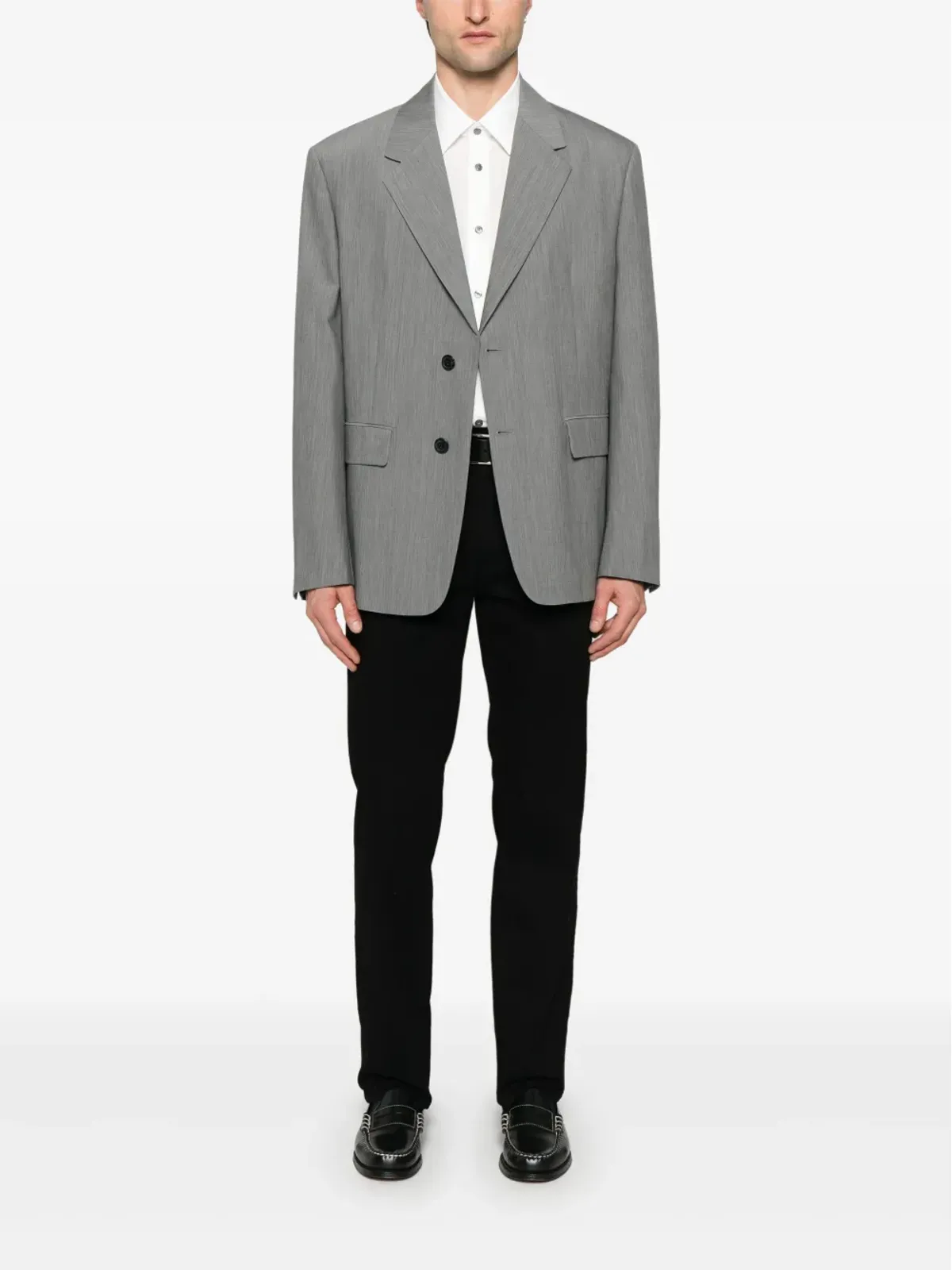 Emporio Armani ロゴジャカード シャツ - 画像2