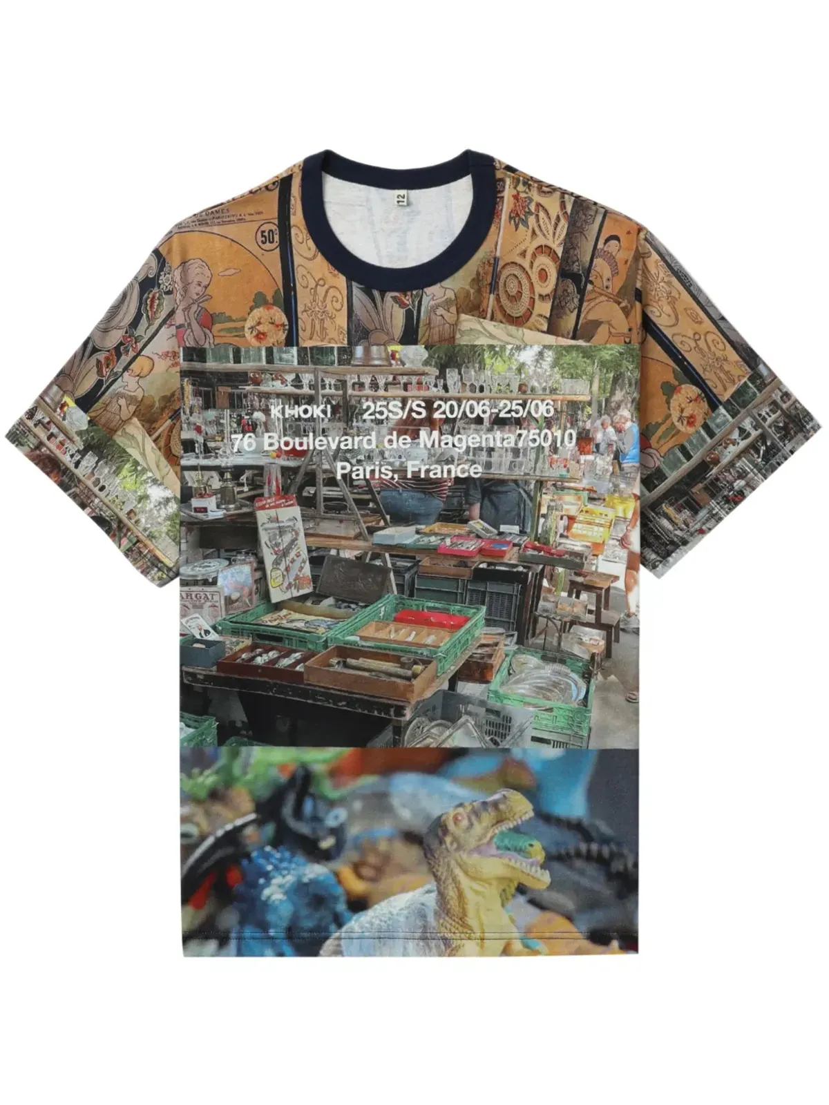 KHOKI グラフィックプリントTシャツ - グリーン - 画像1