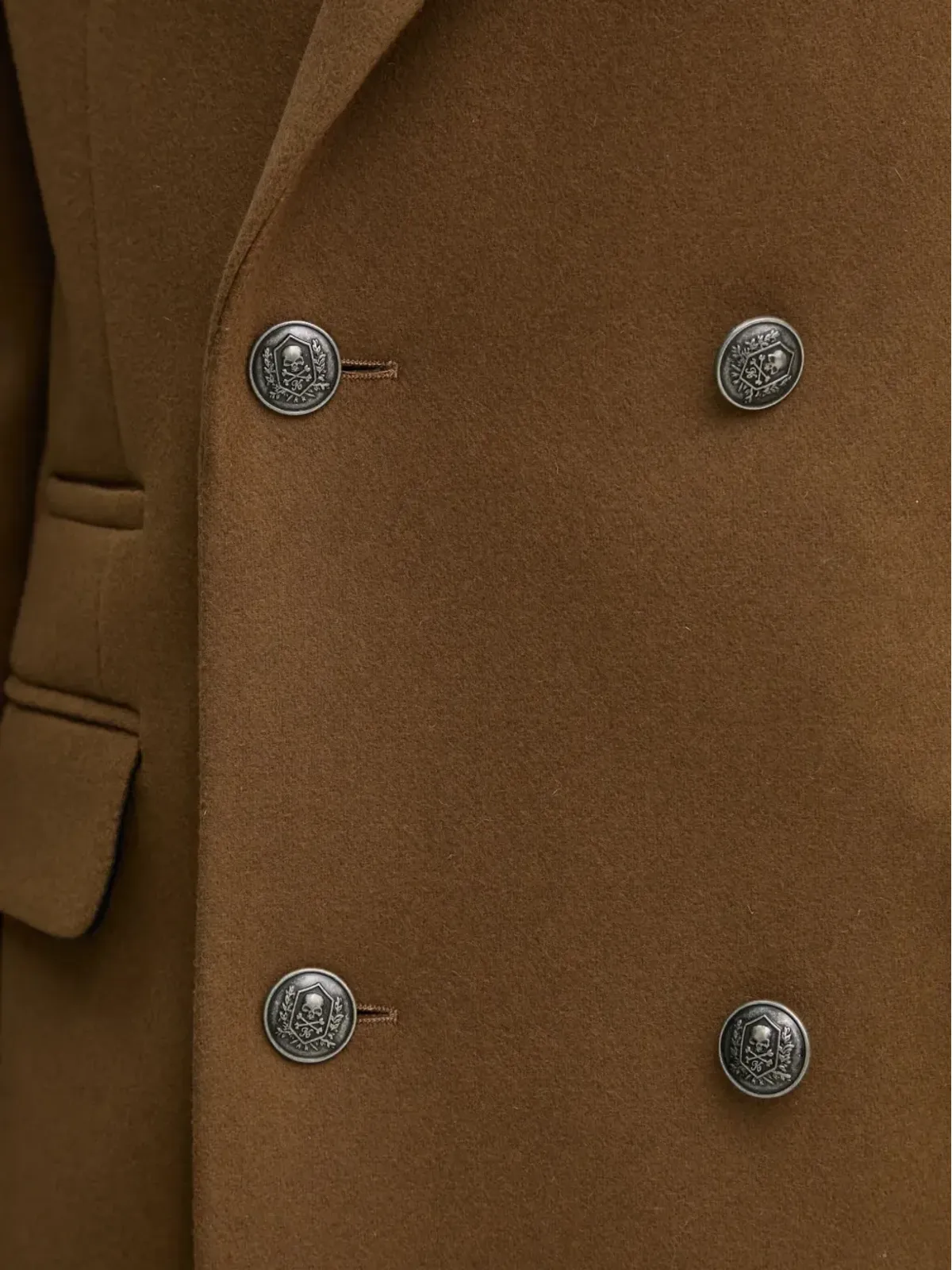 The Kooples ダブルブレストピークラペルコート - 画像5