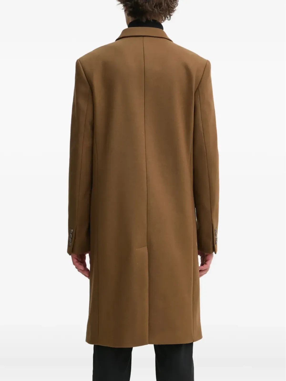 The Kooples ダブルブレストピークラペルコート - 画像4
