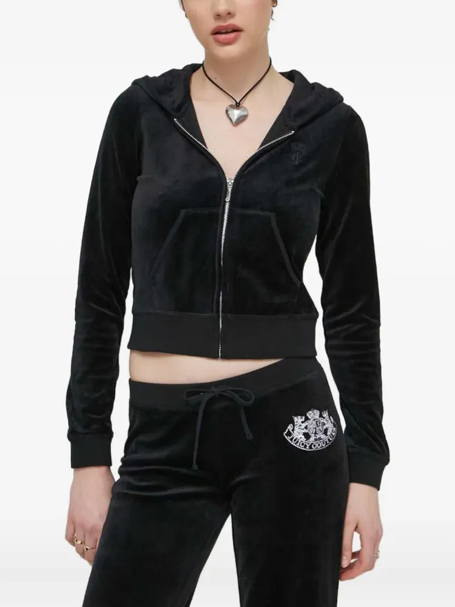 Juicy Couture Juicy Couture 刺繍ロゴ ジップアップフーディの商品画像
