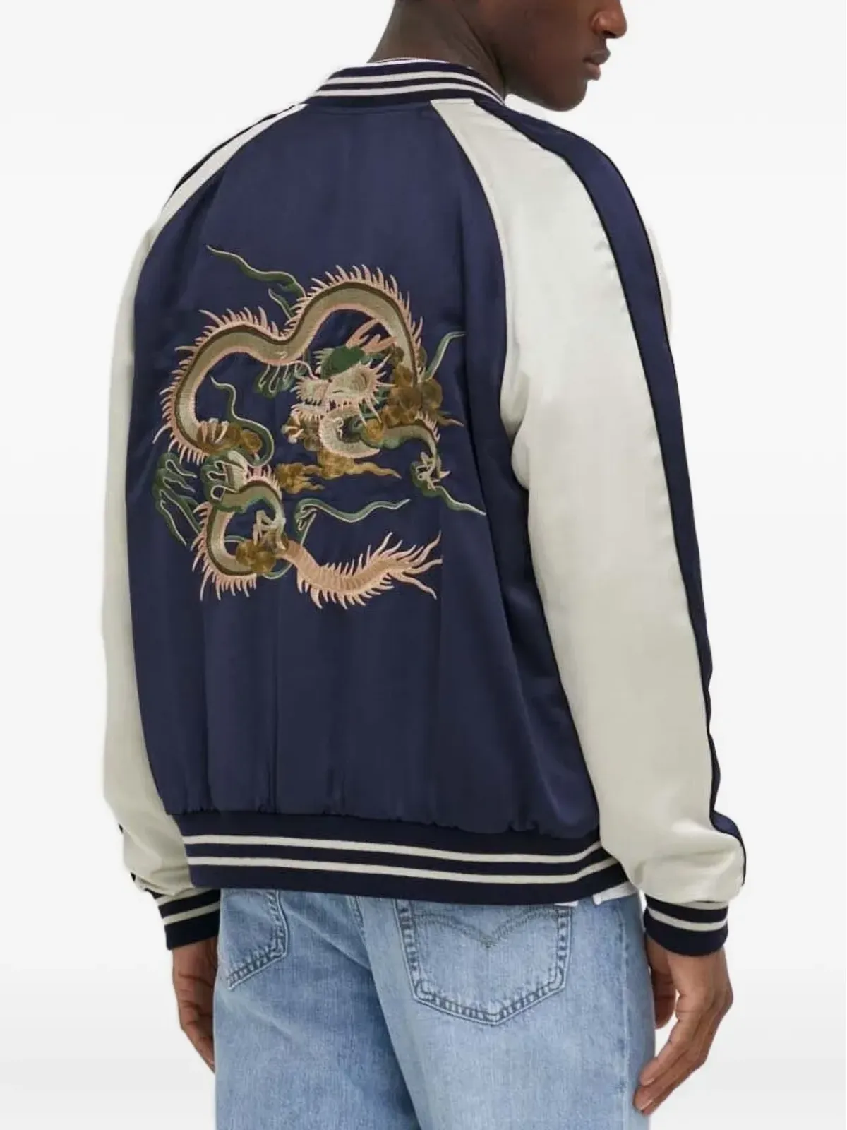 The Kooples ドラゴン刺繍入りサテンボンバー ジャケット - 画像2