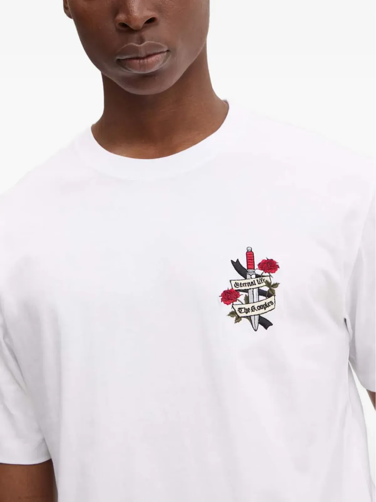 The Kooples 刺繍ディテール クルーネック Tシャツ - 画像5