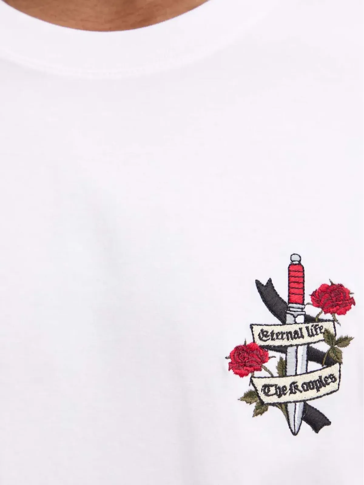 The Kooples 刺繍ディテール クルーネック Tシャツ - 画像4