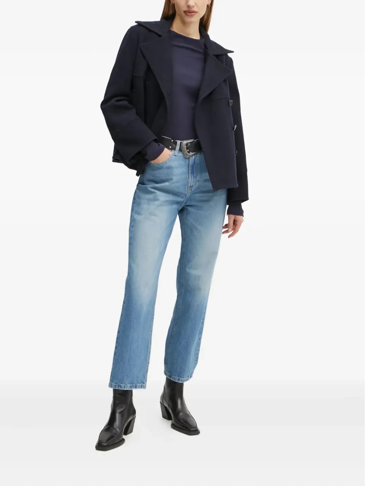 The Kooples ファイブポケット ロゴパッチ ジーンズ - 画像2