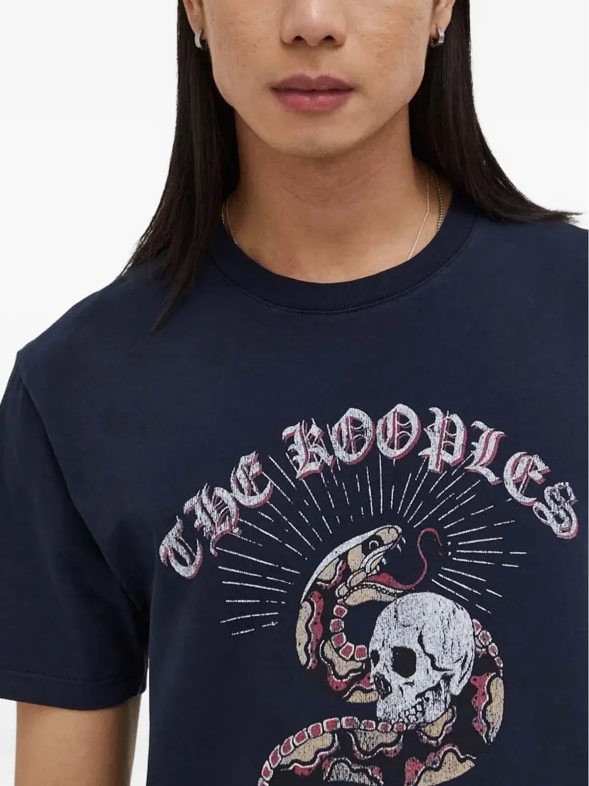 The Kooples スネークスカル グラフィック Tシャツ - 画像3