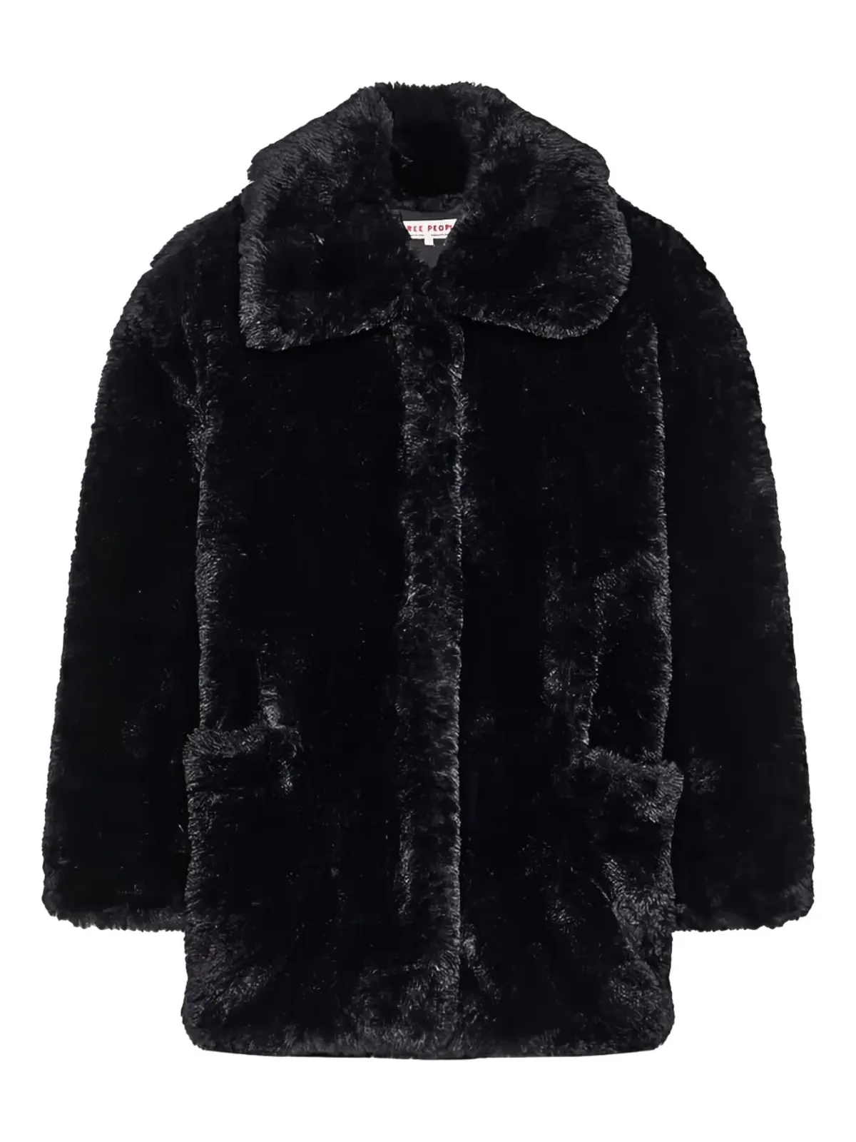 Free People ファー襟付きコート - 画像1