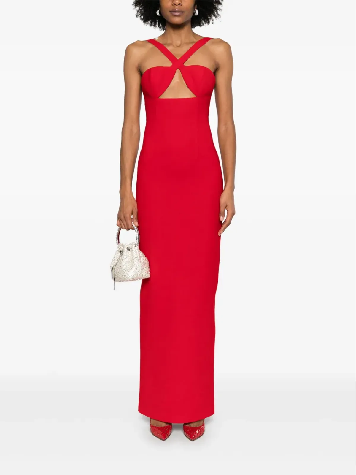 The New Arrivals Ilkyaz Ozel Semiramis gown - Red - 画像2