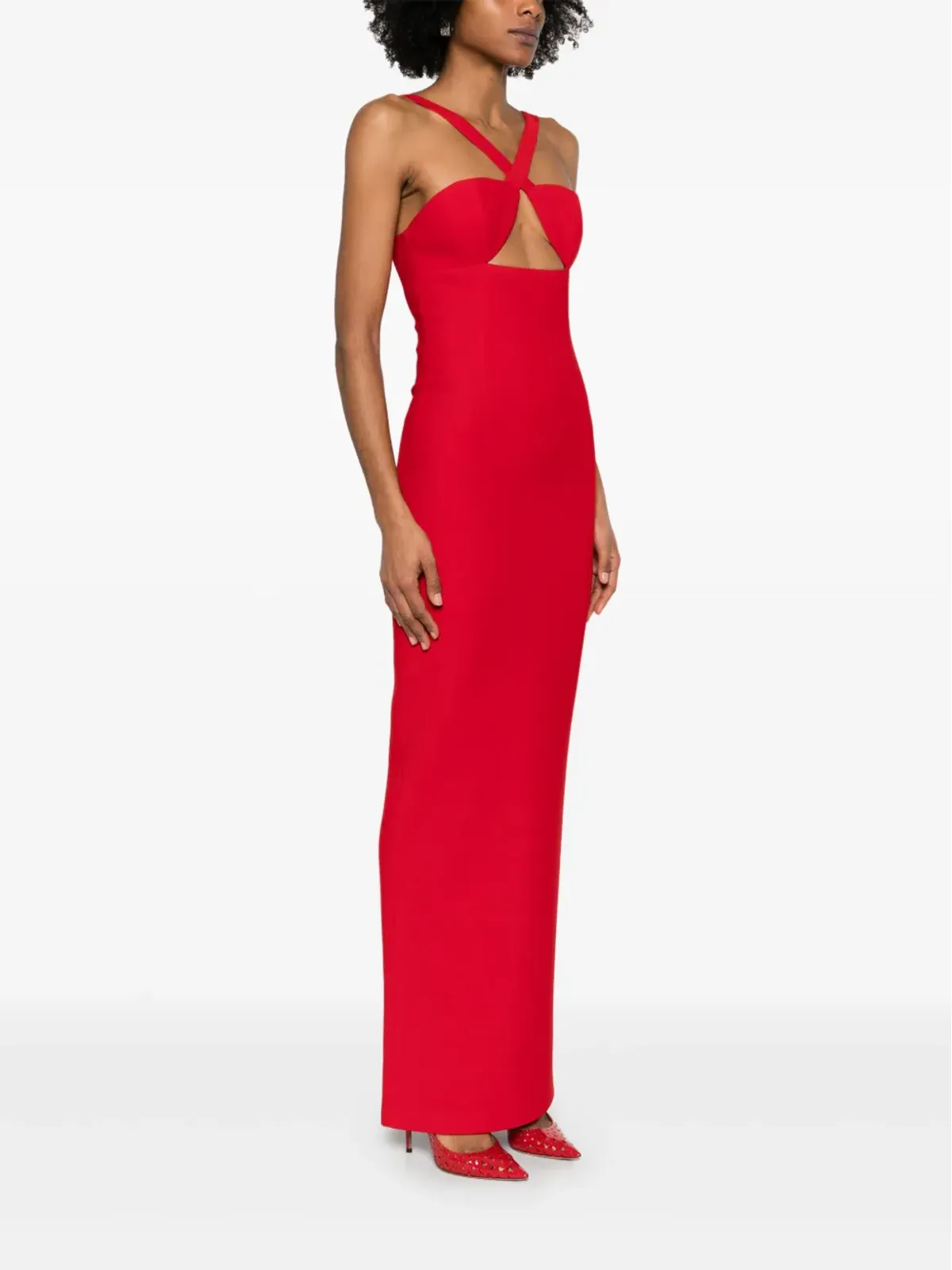 The New Arrivals Ilkyaz Ozel Semiramis gown - Red - 画像3