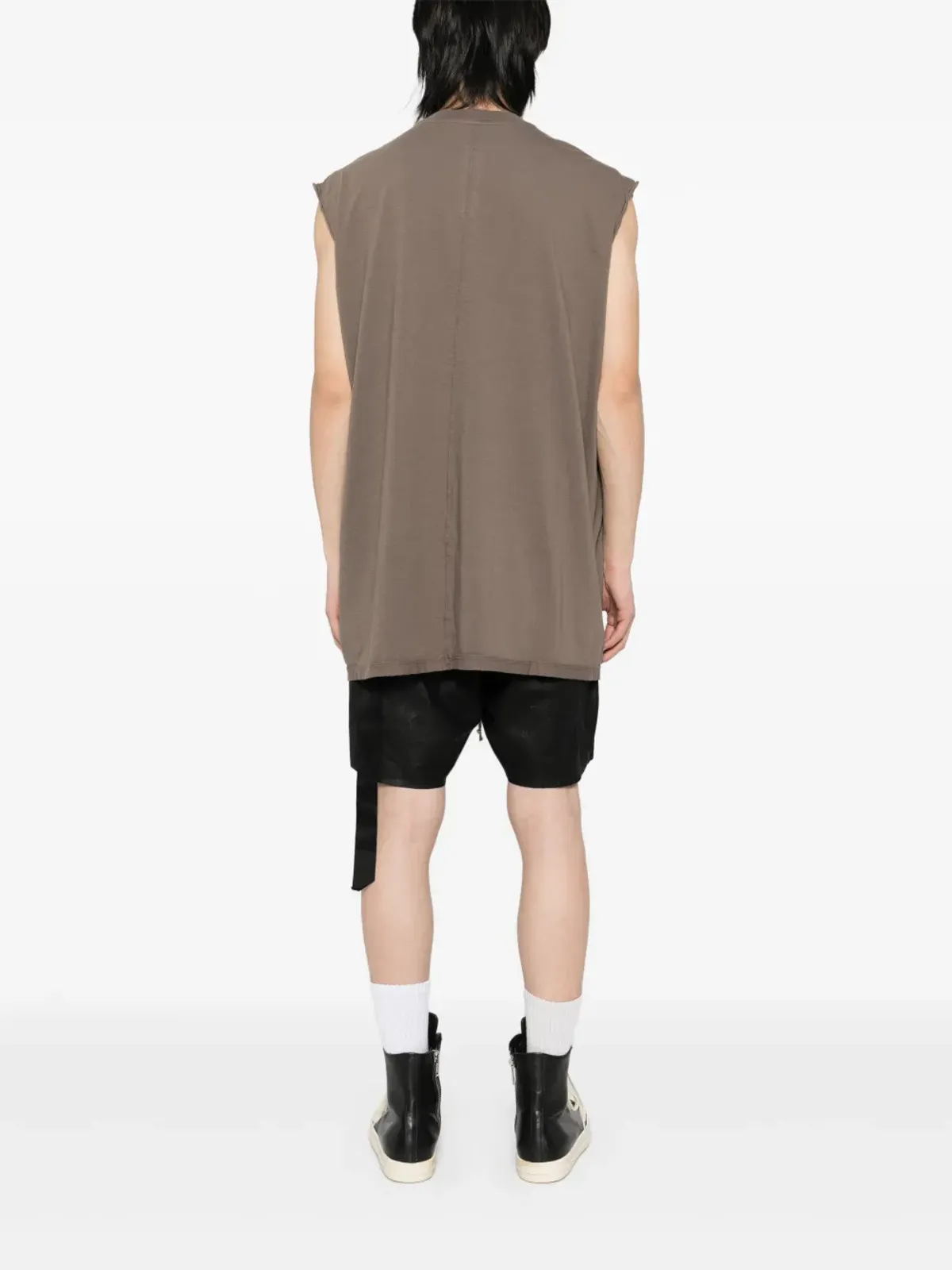 Rick Owens DRKSHDW トラップタンクトップ ブラウン - 画像3