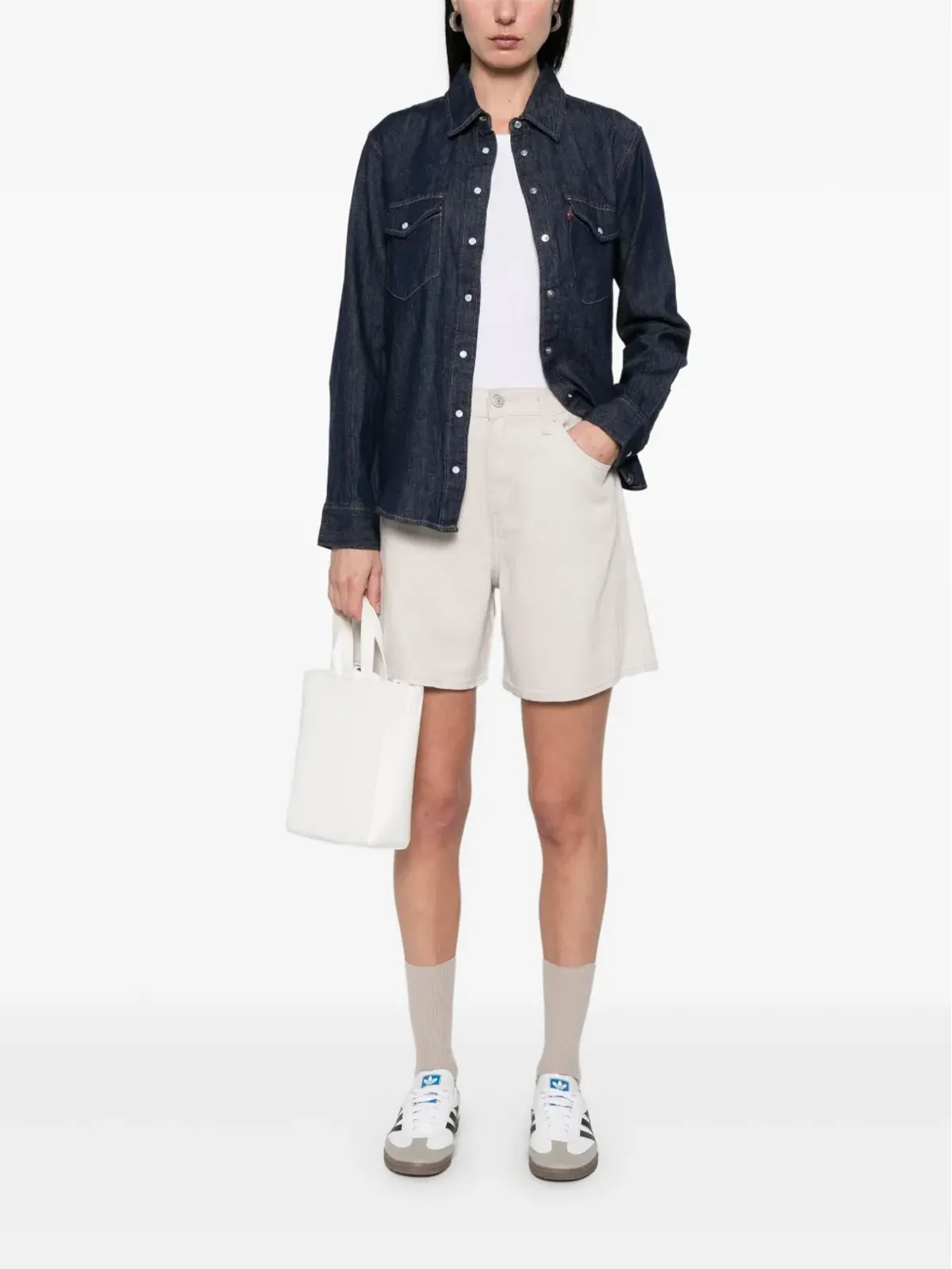 Levi's アイコニックシャツ ブルー - 画像2