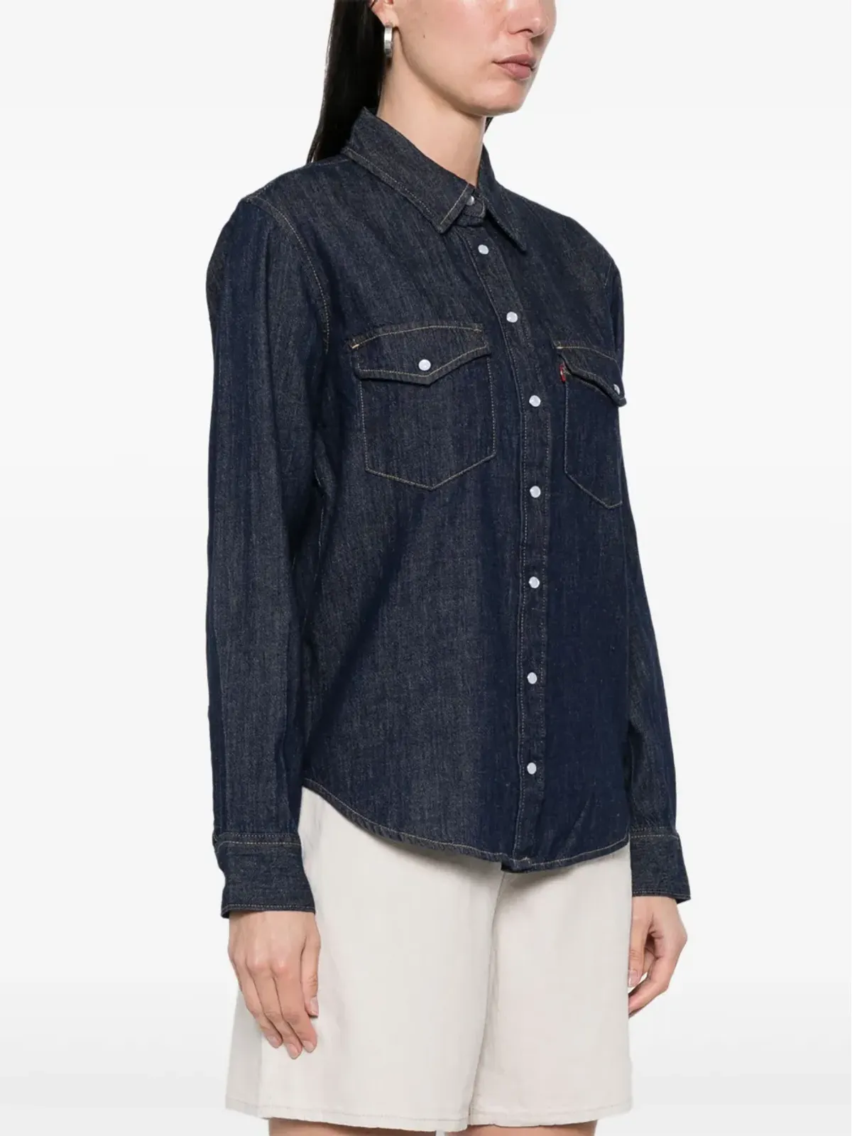 Levi's アイコニックシャツ ブルー - 画像3