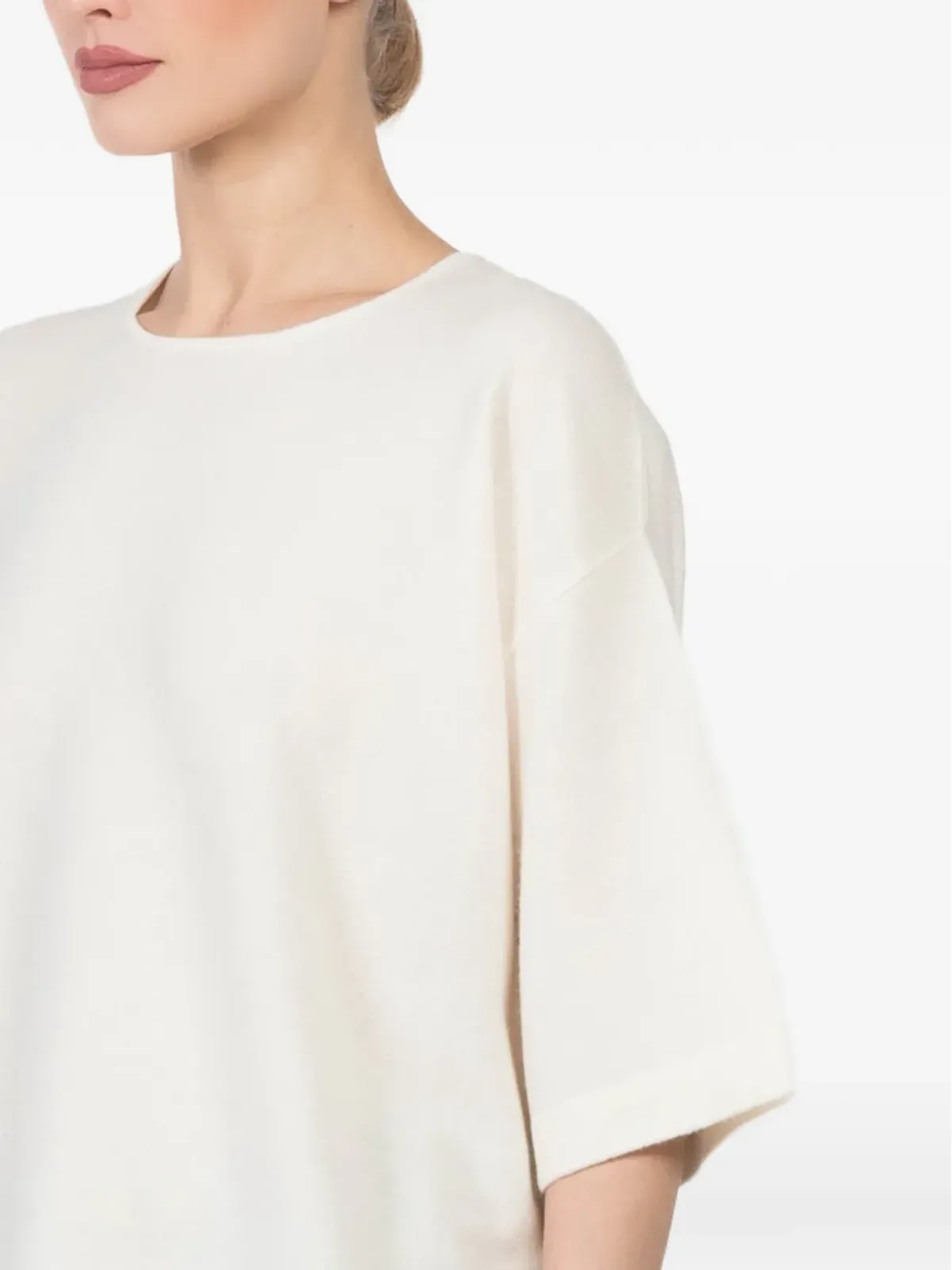 Oyuna Mand クルーネック ニットTシャツ - 画像5
