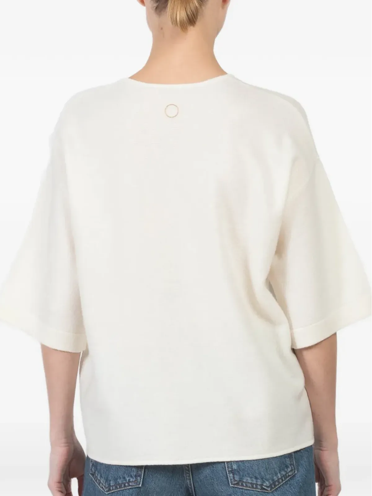 Oyuna Mand クルーネック ニットTシャツ - 画像4