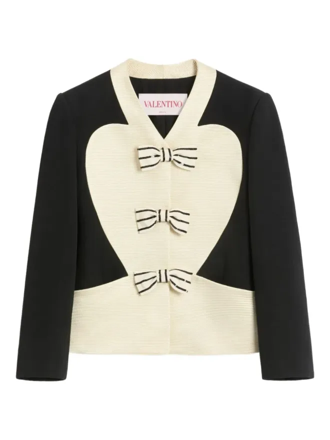 Valentino Garavani Valentino Garavani リボン装飾ブレザーの商品画像