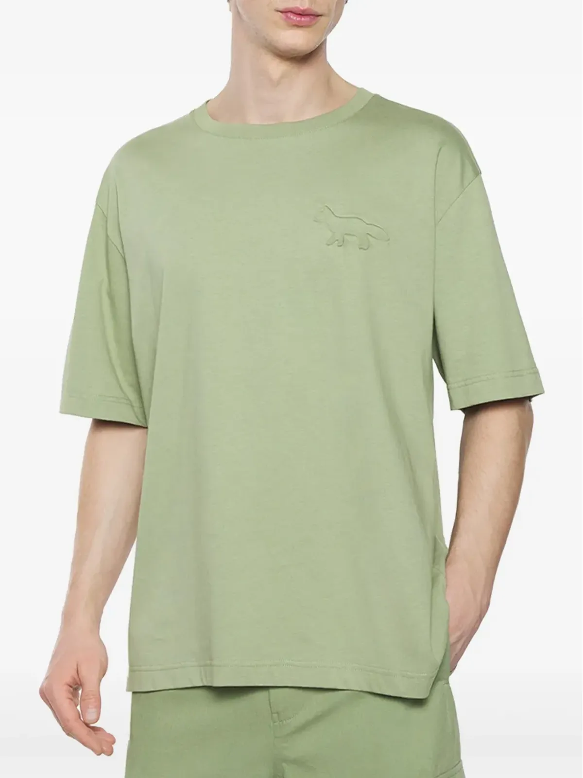 Maison Kitsuné プロファイル・フォックスエンボス Tシャツ - 画像3