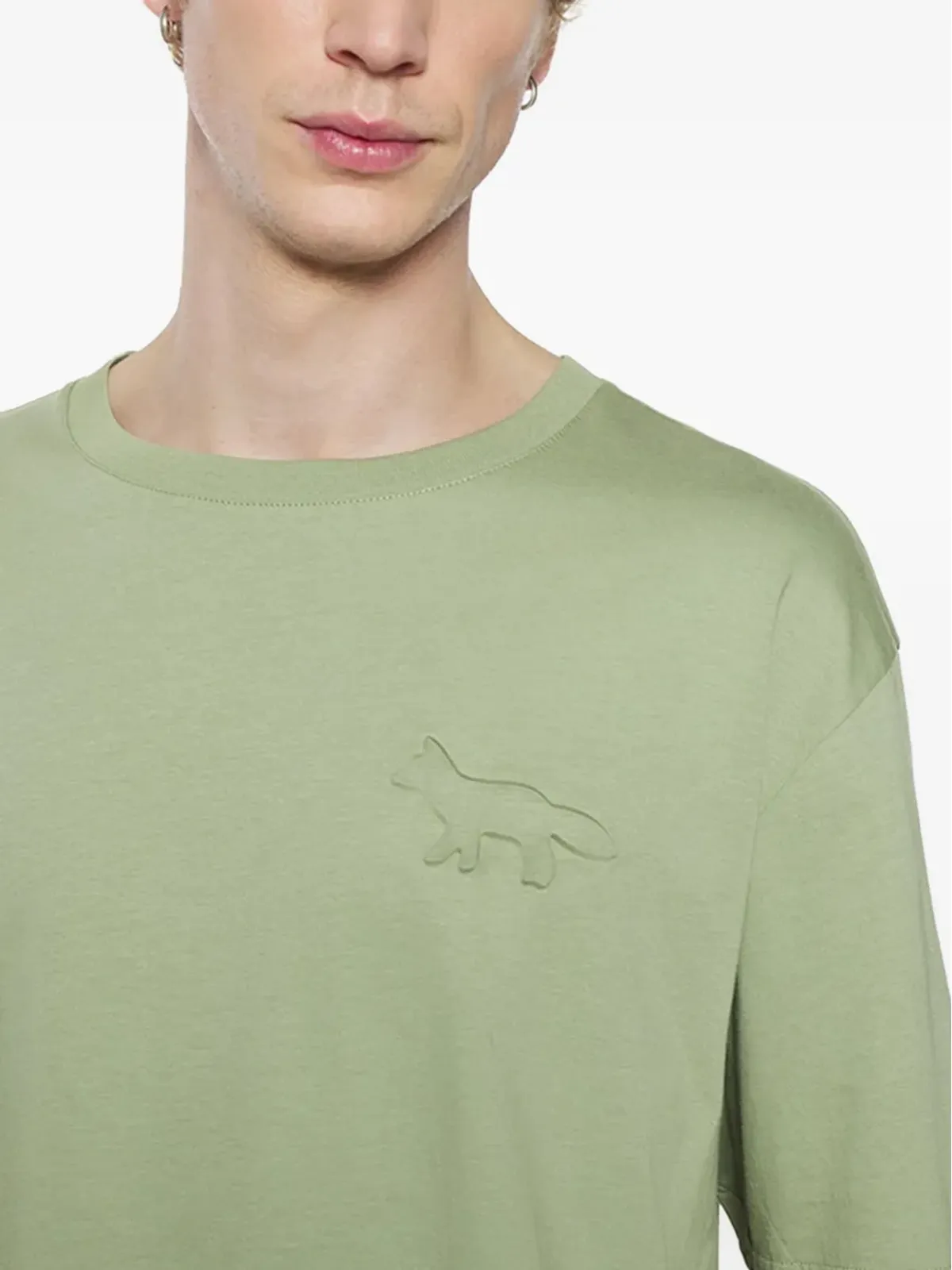 Maison Kitsuné プロファイル・フォックスエンボス Tシャツ - 画像4