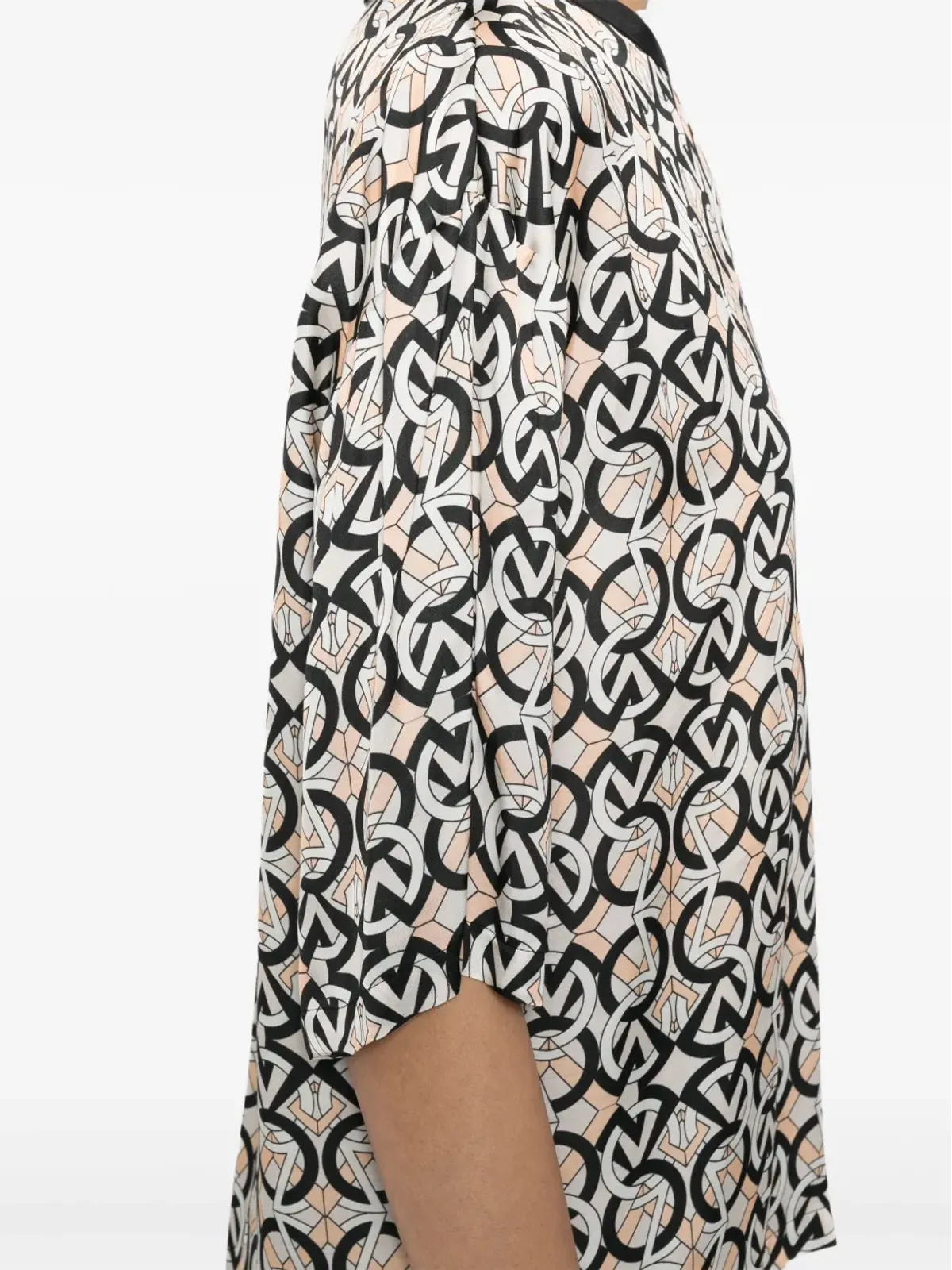 Zuhair Murad subtitle-printed charmeuse T-shirt - 画像5