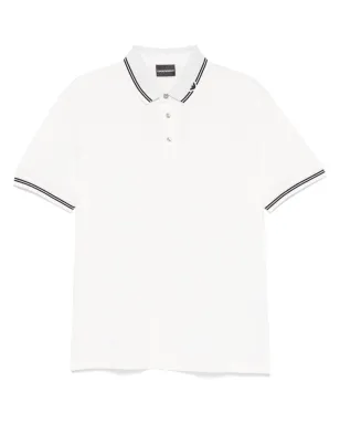 Emporio Armani ロゴディテール ポロシャツ - ホワイト - サムネイル1