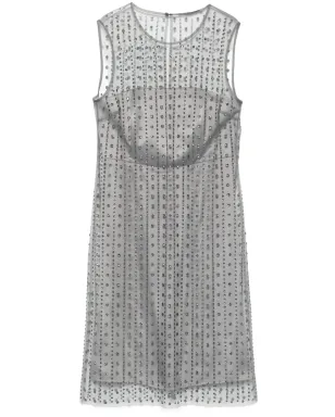Luisa Cerano メッシュミニドレス - Grey - サムネイル1