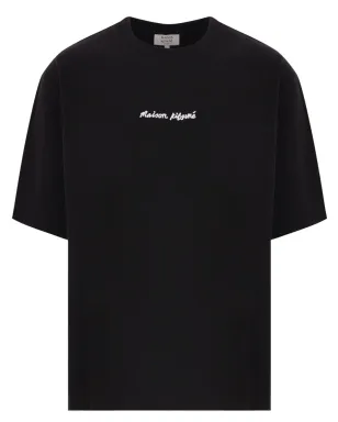Maison Kitsuné ロゴ刺繍Tシャツ ブラック - サムネイル1