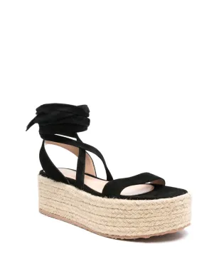 Gianvito Rossi 60mm スエードエスパドリーレ - サムネイル2