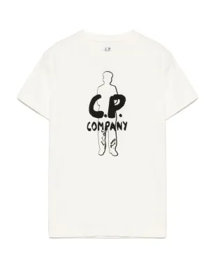 C.P. Company Kids グラフィックプリントTシャツ - White - サムネイル1