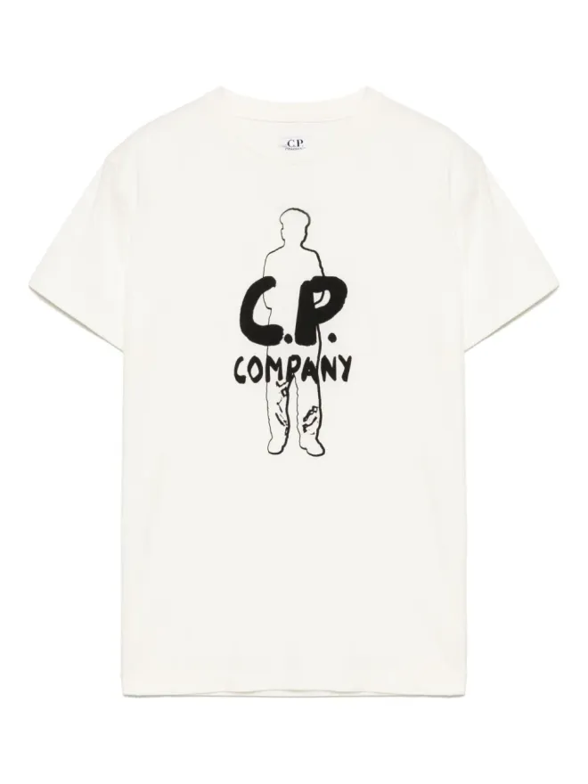C.P. Company Kids C.P. Company Kids グラフィックプリントTシャツ - Whiteの商品画像