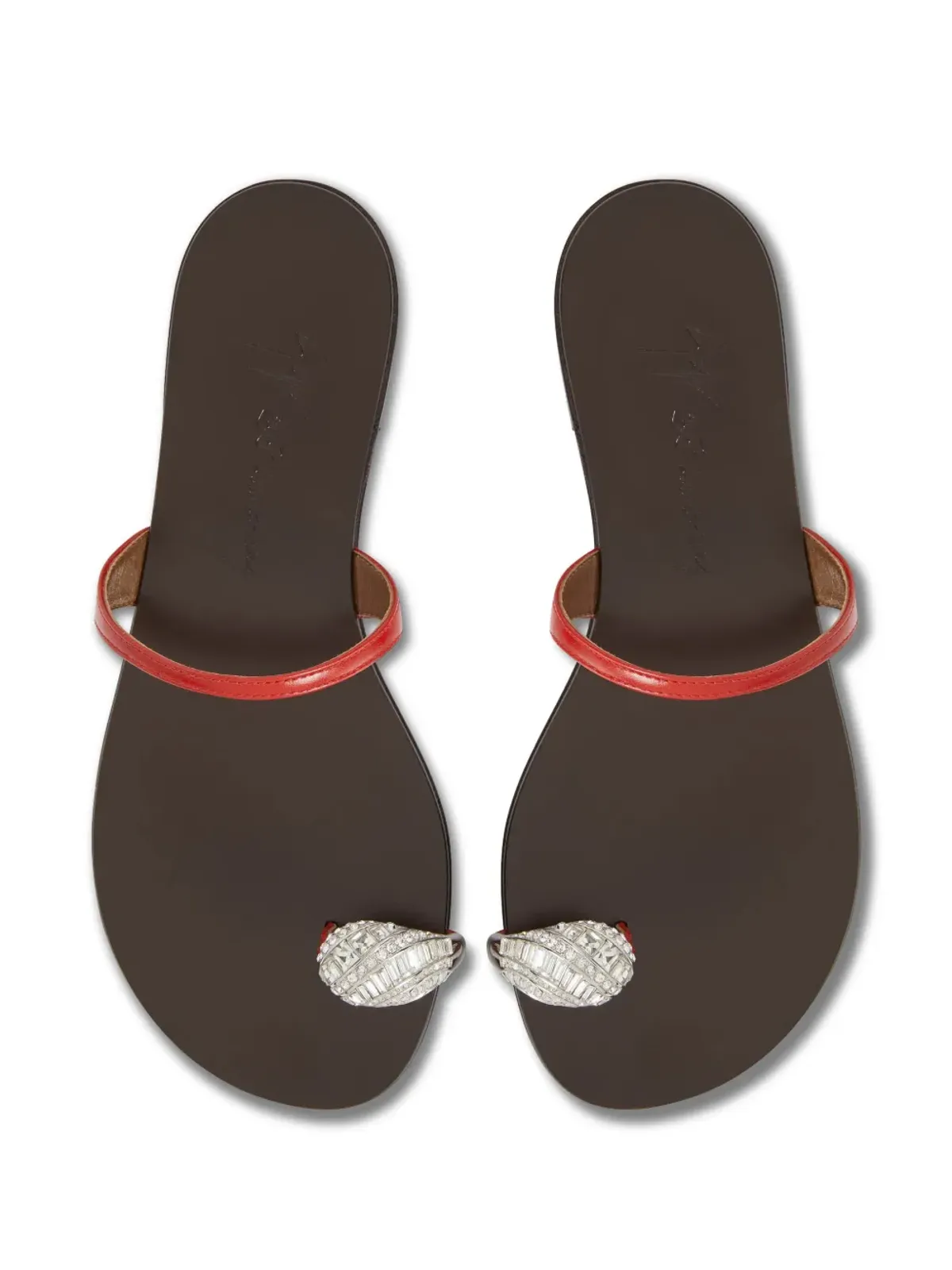Giuseppe Zanotti Icon Ring サンダル - 赤 - 画像3