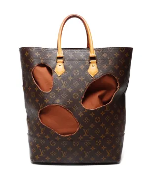 Louis Vuitton ビンテージ × Comme des Garçons 2000年代 穴あきトートバッグ ブラウン - サムネイル2