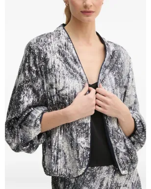 DVF Diane von Furstenberg スパンコール装飾ジャケット - シルバー - サムネイル3