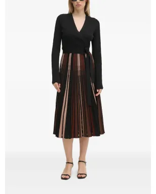 DVF Diane von Furstenberg ラッププリーツミディドレス - サムネイル1