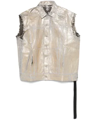 Rick Owens DRKSHDW コーテッドジレ - サムネイル1